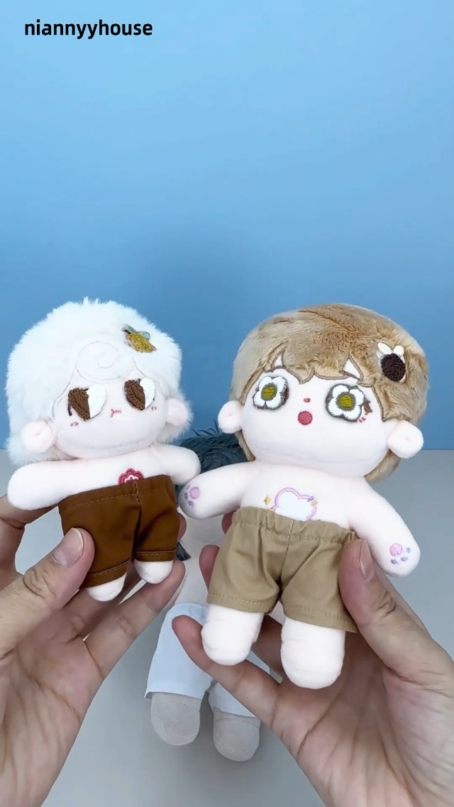 Amazon.co.jp: niannyyhouse 10cm ぬいぐるみ 服 ソリッドカラー